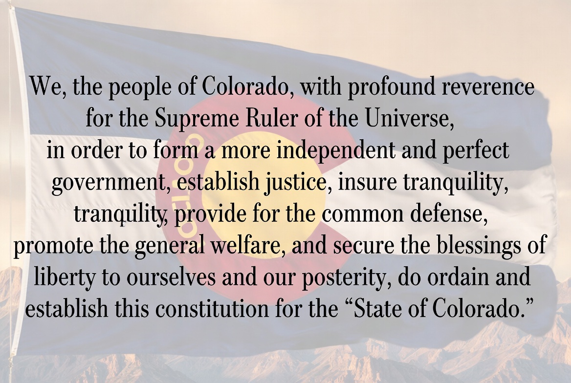 Preamble of the Colorado Constitution